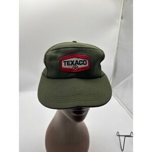 Vintage Green TEXACO Lion Uniform Hat Cap  Gas Station Unitog Sz M